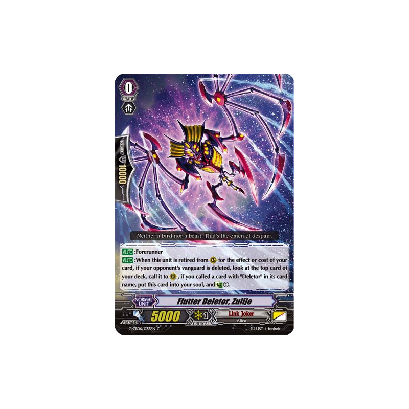 Vanguard_TCG_card_G-CB06_038EN_C_Flutter_Deletor_Zuiije_Rondeau_of_Chaos_Salvation