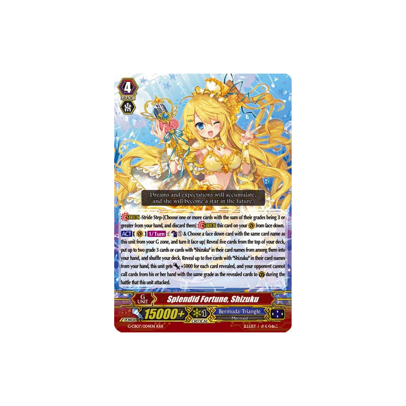 Vanguard_TCG_card_G-CB07_004EN_RRR_Splendid_Fortune_Shizuku_Divas_Festa