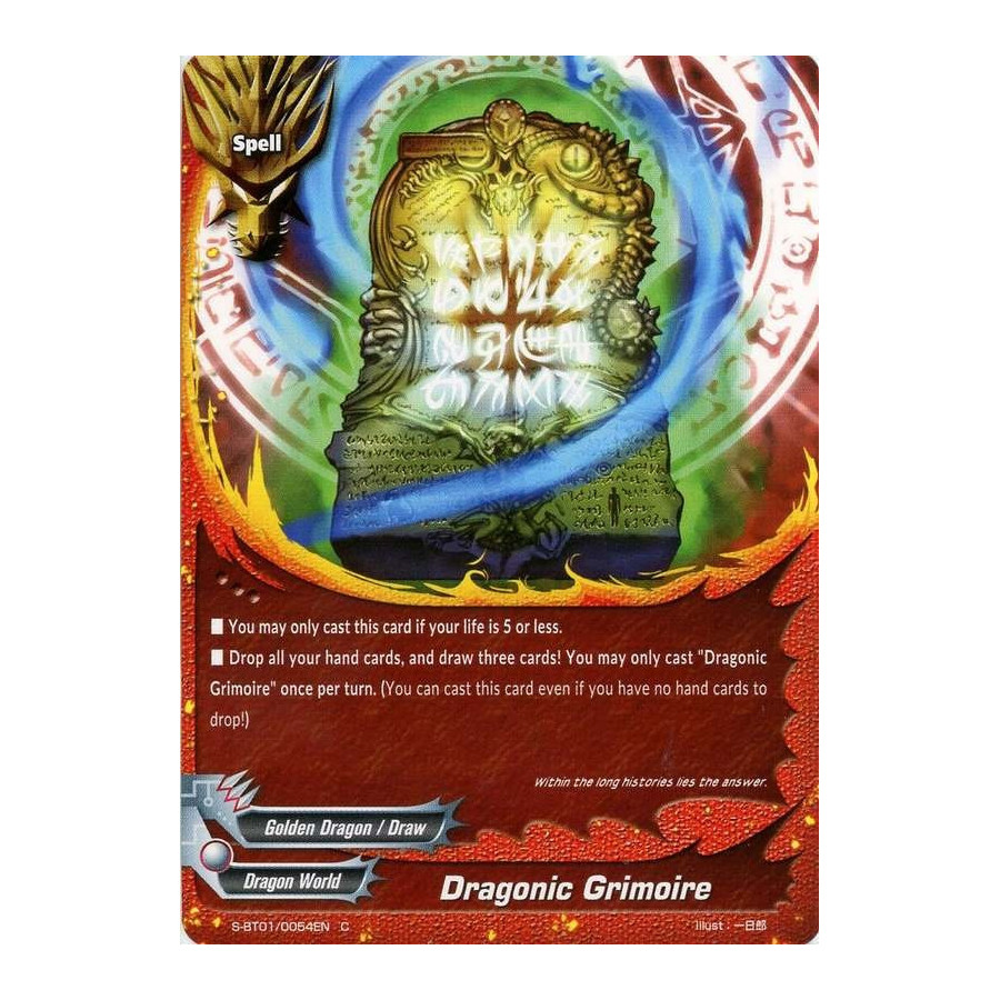 Buddyfight TCG card S-BT01/0054EN C Dragonic Grimoire Gargantua