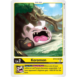 Digimon_TCG_BT12-003_Koromon_Uncommon_Across_Time_Card_Game