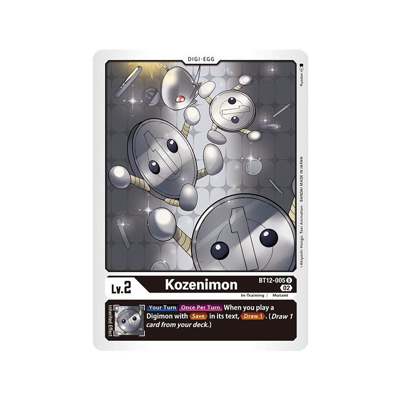 Digimon_TCG_BT12-005_Kozenimon_Uncommon_Across_Time_Card_Game