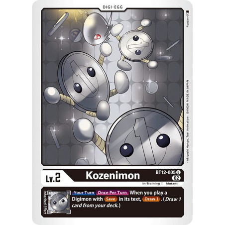 Digimon_TCG_BT12-005_Kozenimon_Uncommon_Across_Time_Card_Game