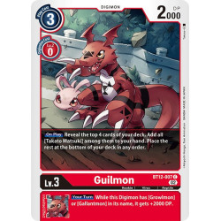 Digimon_TCG_BT12-007_Guilmon_Common_Across_Time_Card_Game