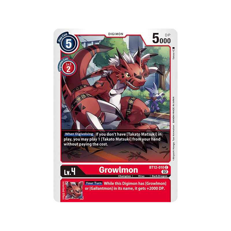 Digimon_TCG_BT12-010_Growlmon_Common_Across_Time_Card_Game