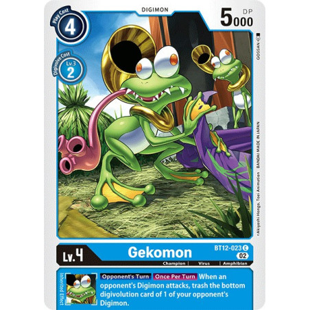 Digimon_TCG_BT12-023_Gekomon_Common_Across_Time_Card_Game
