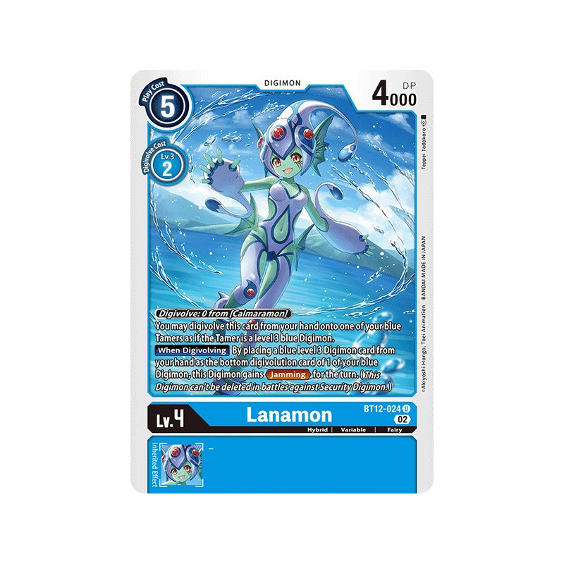 Digimon_TCG_BT12-024_Ranamon_Uncommon_Across_Time_Card_Game