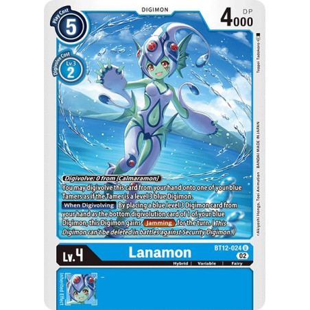 Digimon_TCG_BT12-024_Ranamon_Uncommon_Across_Time_Card_Game