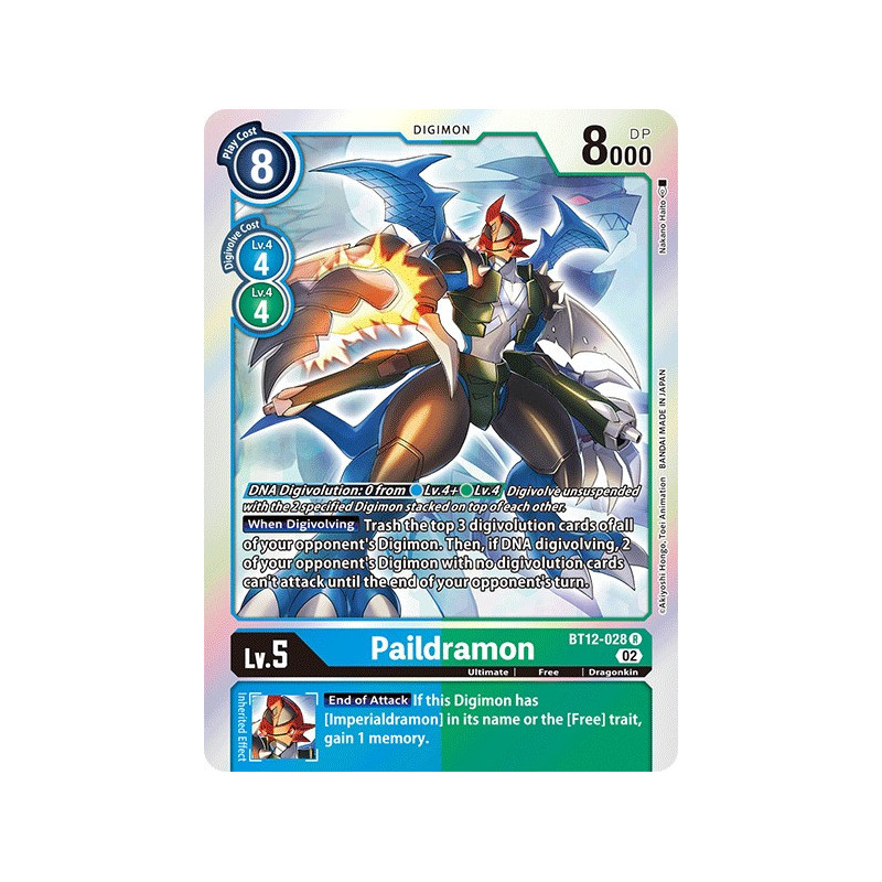 Digimon_TCG_BT12-028_Paildramon_Rare_Across_Time_Card_Game
