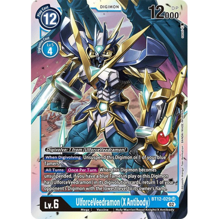 Digimon_TCG_BT12-029_UlforceVeedramon_(X_Antibody)_Super_Rare_Across_Time_Card_Game