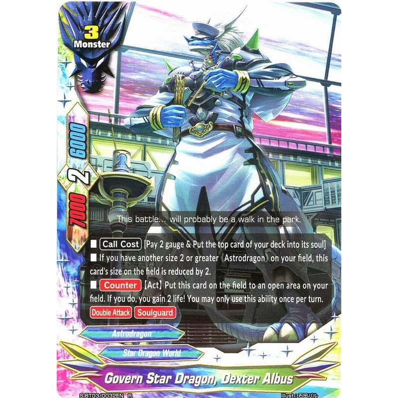 buddyfight-tcg-card-foil-s-bt03-0032en-foil-r-govern-star-dragon-dexter-albus-true-awakening-of-deities