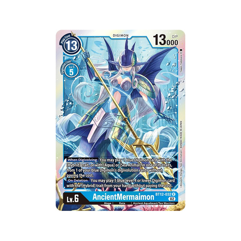 Digimon_TCG_BT12-032_AncientMermaimon_Rare_Across_Time_Card_Game