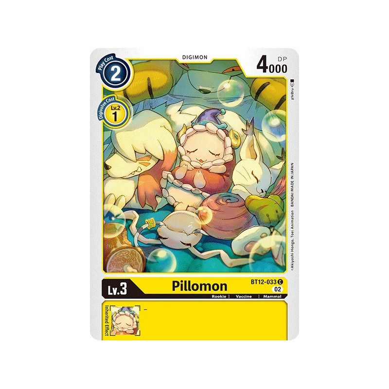 Digimon_TCG_BT12-033_Pillomon_Common_Across_Time_Card_Game