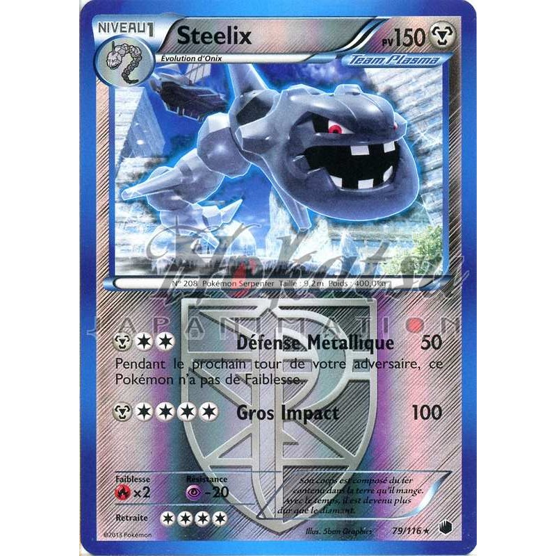 Onix Plasma Freeze Pokemon Card