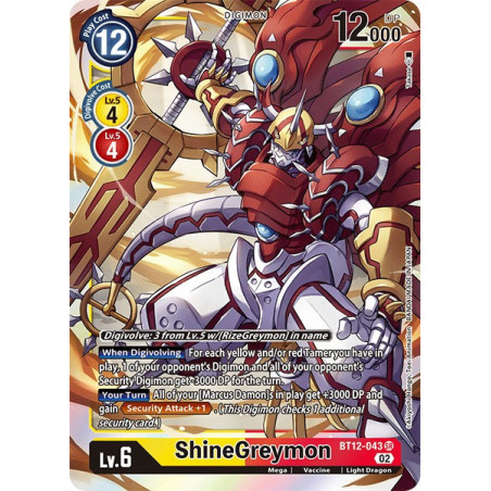 Digimon_TCG_BT12-043_ShineGreymon_Super_Rare_Across_Time_Card_Game