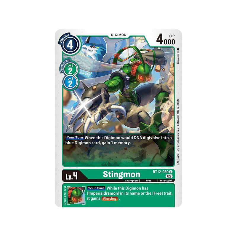 Digimon_TCG_BT12-050_Stingmon_Uncommon_Across_Time_Card_Game