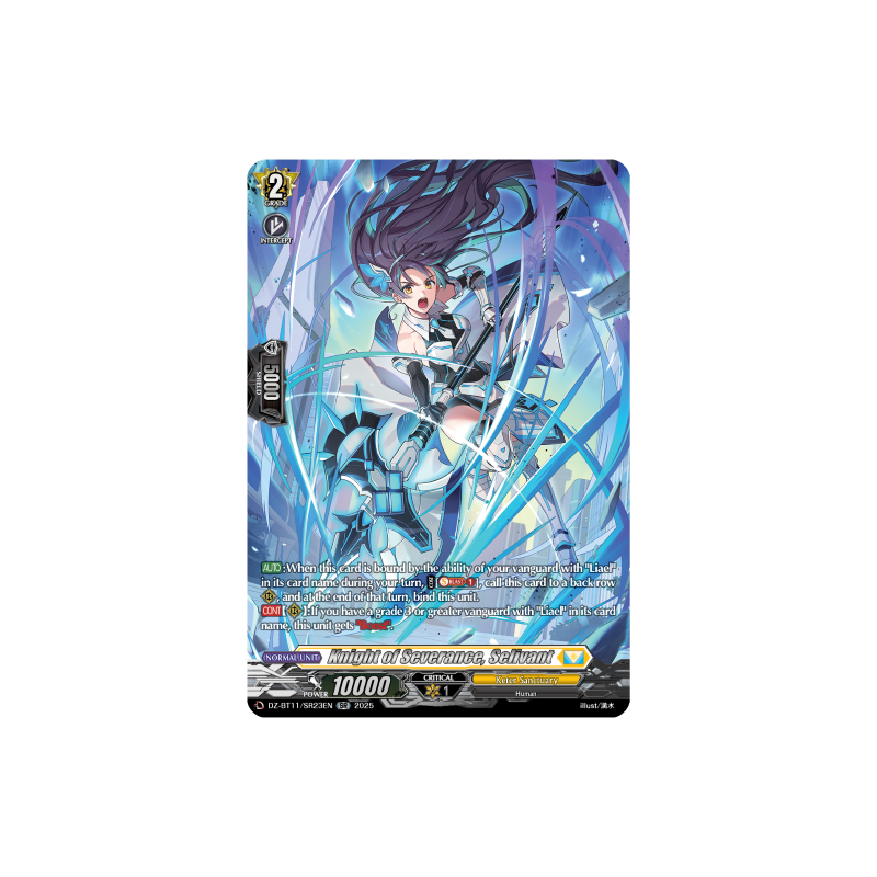 Vanguard_TCG_card_DZ-BT11_SR23EN_SR_Knight_of_Severance_Selivant_Symphony_of_Might_Bloom