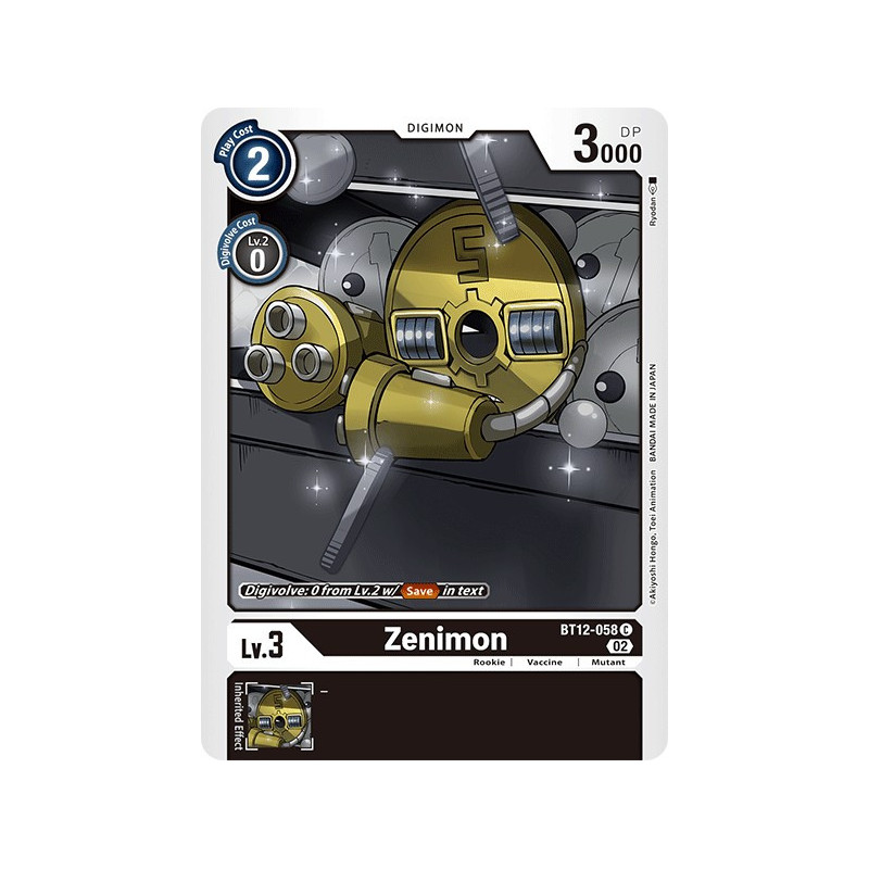 Digimon_TCG_BT12-058_Zenimon_Common_Across_Time_Card_Game