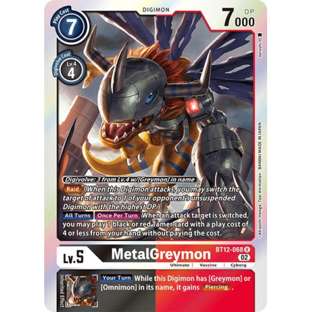 Digimon_TCG_BT12-068_MetalGreymon_Rare_Across_Time_Card_Game
