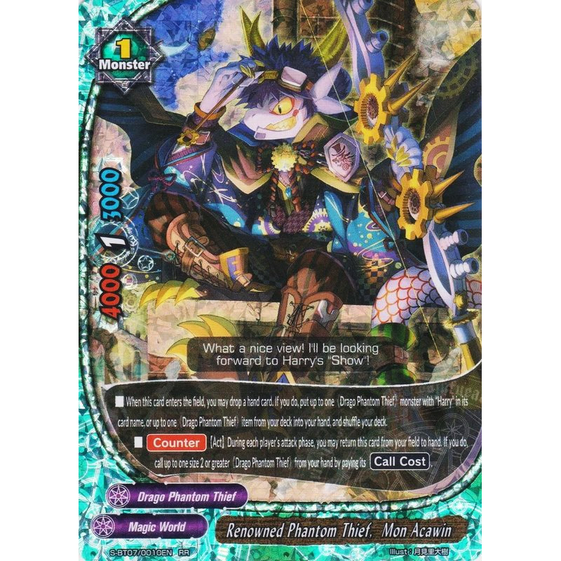 buddyfight-tcg-card-s-bt07-0010en-rr-renowned-phantom-thief-mon-acawin-perfected-time-ruler