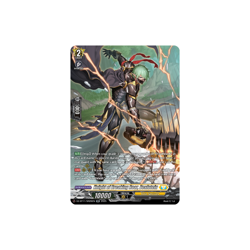 Vanguard_TCG_card_DZ-BT11_SR26EN_SR_Knight_of_Breaking_Roar_Beslutein_Symphony_of_Might_Bloom