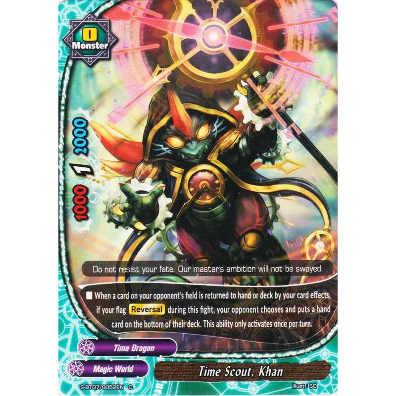 buddyfight-tcg-card-foil-s-bt07-0052en-foil-c-time-scout-khan-perfected-time-ruler