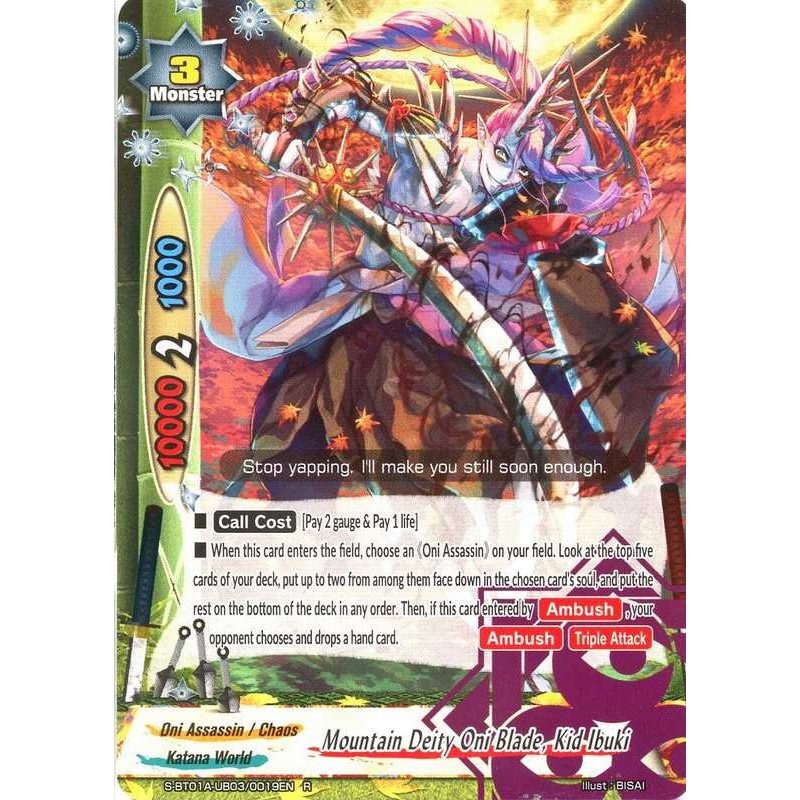 buddyfight-tcg-card-s-bt01a-ub03-0019en-r-mountain-deity-oni-blade-kid-ibuki-buddy-lineage