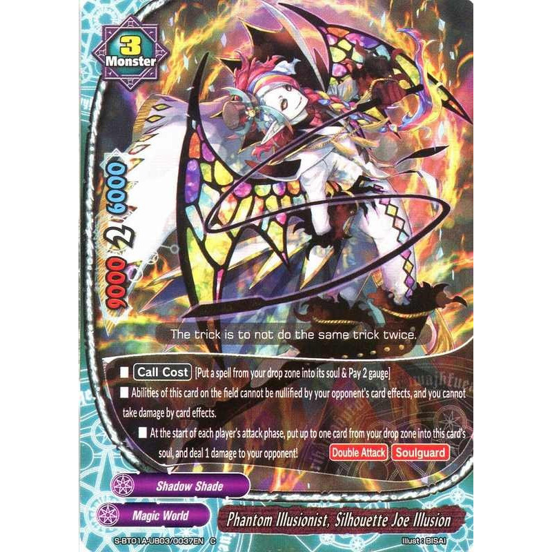 buddyfight-tcg-card-s-bt01a-ub03-0037en-c-phantom-illusionist-silhouette-joe-illusion-buddy-lineage
