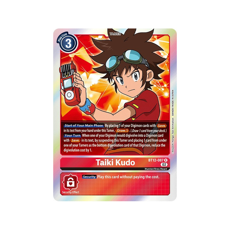 Digimon_TCG_BT12-087_Taiki_Kudo_Rare_Across_Time_Card_Game