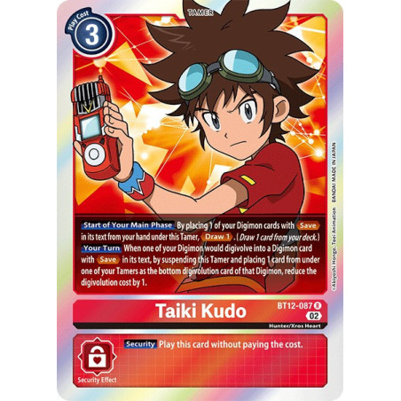 Digimon_TCG_BT12-087_Taiki_Kudo_Rare_Across_Time_Card_Game