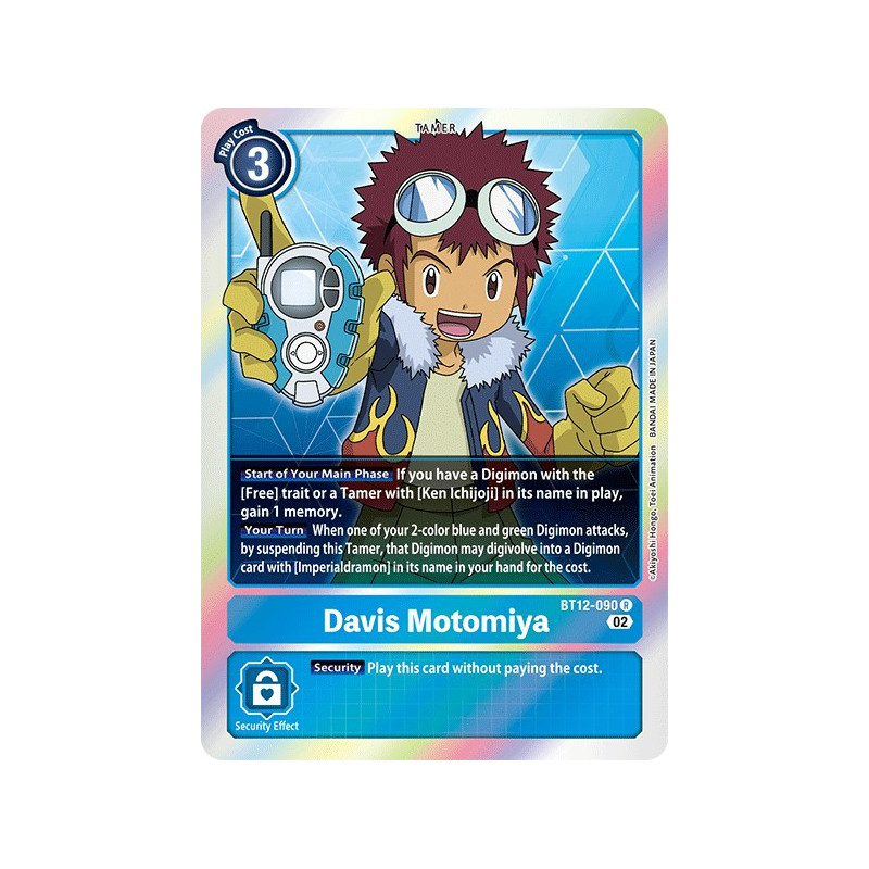Digimon_TCG_BT12-090_Davis_Motomiya_Rare_Across_Time_Card_Game