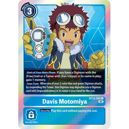 Digimon_TCG_BT12-090_Davis_Motomiya_Rare_Across_Time_Card_Game