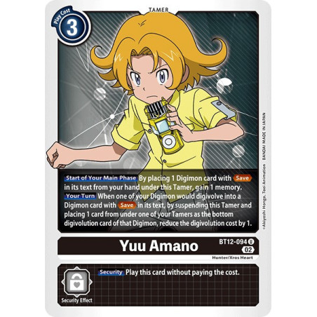 Digimon_TCG_BT12-094_Yuu_Amano_Uncommon_Across_Time_Card_Game
