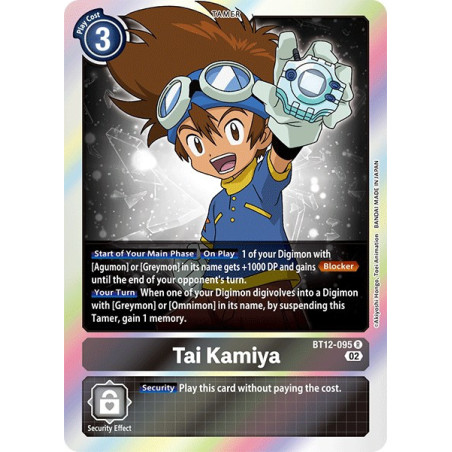 Digimon_TCG_BT12-095_Tai_Kamiya_Rare_Across_Time_Card_Game