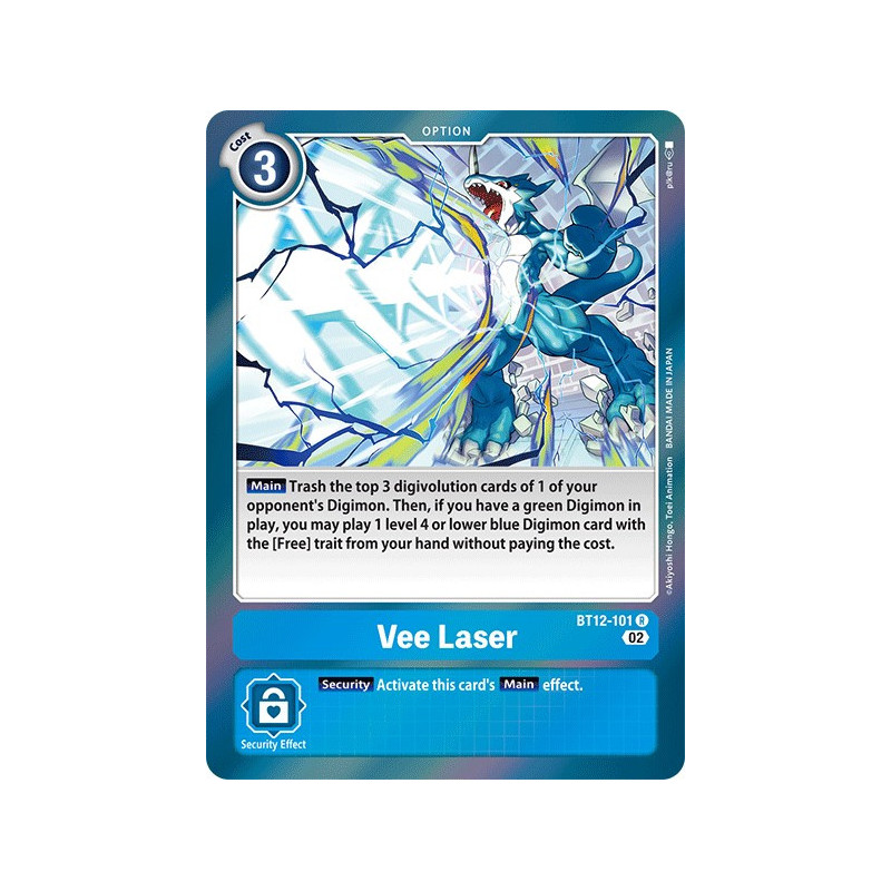Digimon_TCG_BT12-101_Vee_Laser_Rare_Across_Time_Card_Game