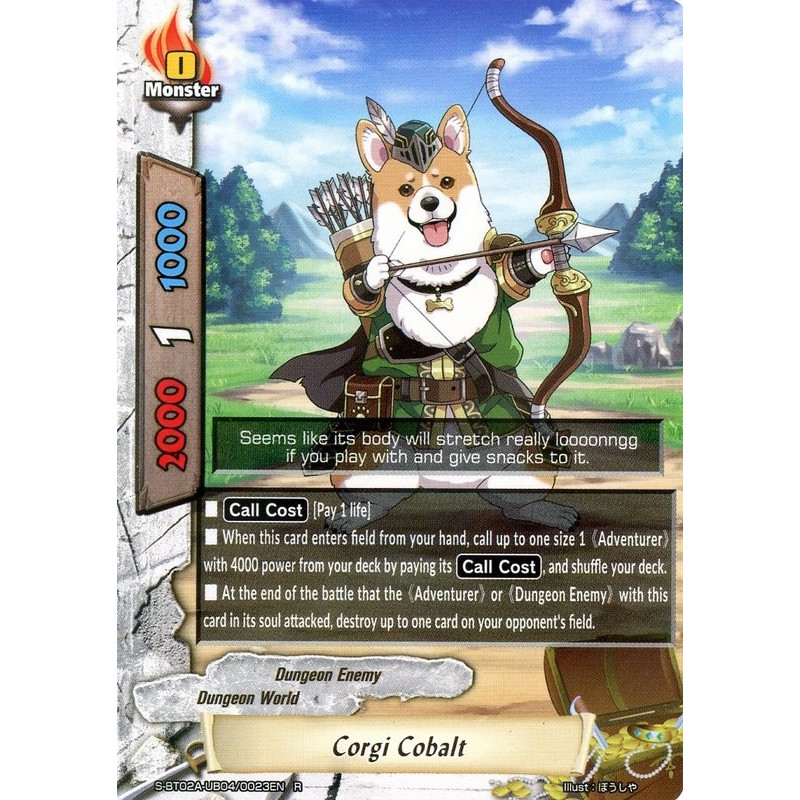 buddyfight-tcg-card-foil-s-bt02a-ub04-0023en-foil-r-corgi-cobalt-blazing-overclash