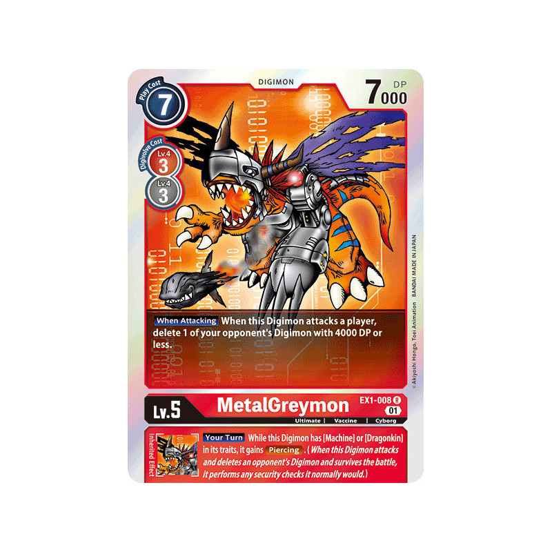 Digimon_TCG_EX1-008_MetalGreymon_Rare_Classic_Collection_Card_Game