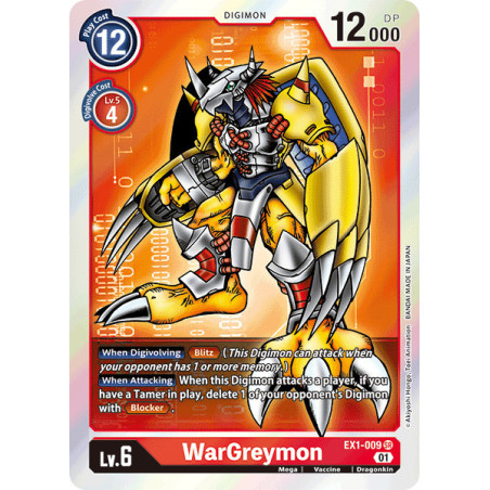 Digimon_TCG_EX1-009_WarGreymon_Super_Rare_Classic_Collection_Card_Game