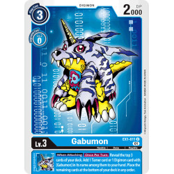Digimon_TCG_EX1-011_Gabumon_Uncommon_Classic_Collection_Card_Game