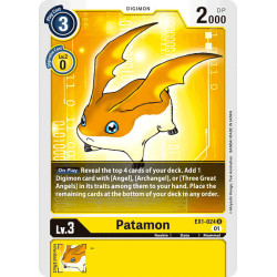 Digimon_TCG_EX1-024_Patamon_Uncommon_Classic_Collection_Card_Game