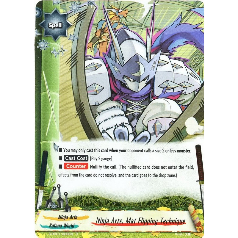 buddyfight-tcg-card-s-rc01-029en-r-ninja-arts-mat-flipping-technique-ace-re-collection-vol-1