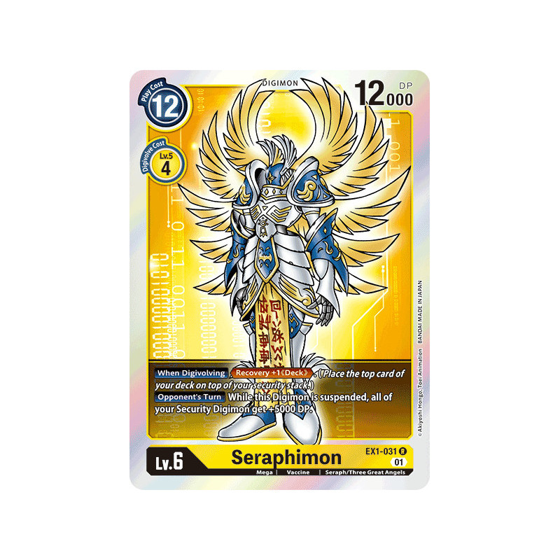 Digimon_TCG_EX1-031_Seraphimon_Rare_Classic_Collection_Card_Game