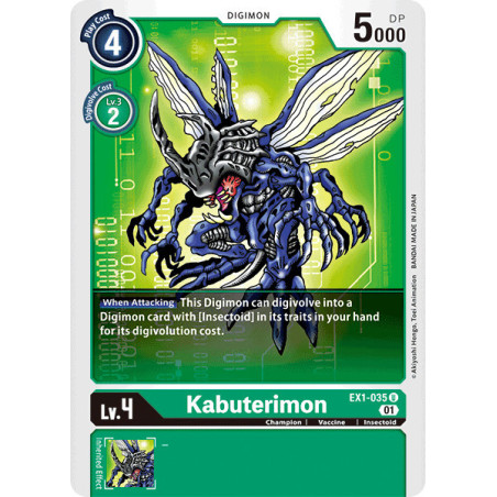 Digimon_TCG_EX1-035_Kabuterimon_Uncommon_Classic_Collection_Card_Game