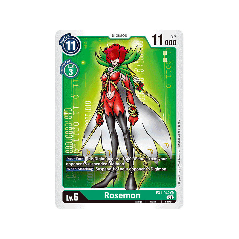 Digimon_TCG_EX1-042_Rosemon_Uncommon_Classic_Collection_Card_Game