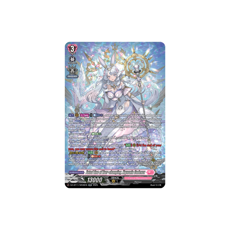 Vanguard_TCG_card_DZ-BT11_SR36EN_SR_Fated_One_of_Ever-changing_Krysrain_Cadenza_Symphony_of_Might_Bloom