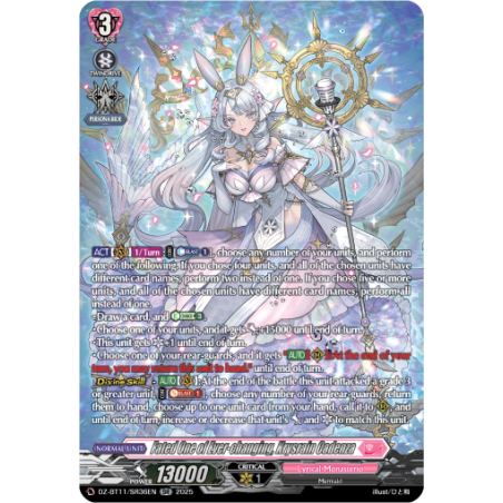 Vanguard_TCG_card_DZ-BT11_SR36EN_SR_Fated_One_of_Ever-changing_Krysrain_Cadenza_Symphony_of_Might_Bloom