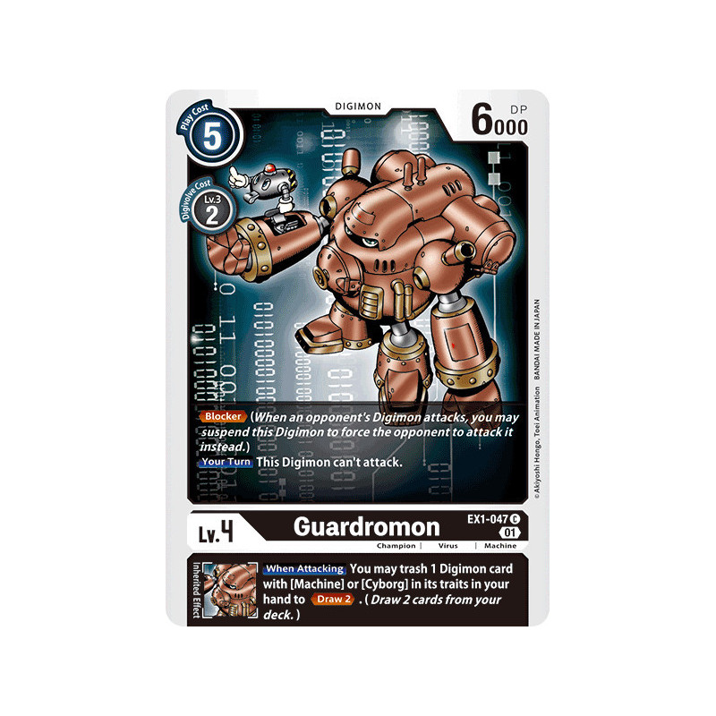 Digimon_TCG_EX1-047_Guardromon_Common_Classic_Collection_Card_Game