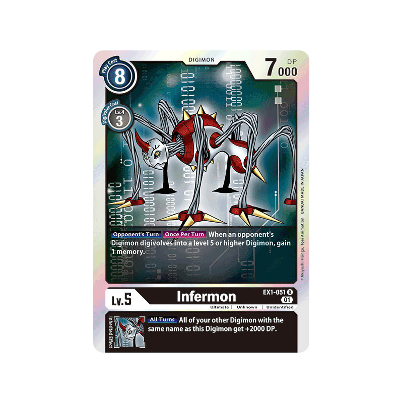 Digimon_TCG_EX1-051_Infermon_Rare_Classic_Collection_Card_Game