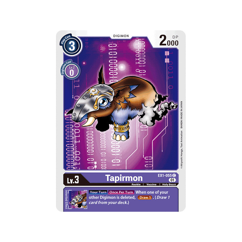 Digimon_TCG_EX1-055_Tapirmon_Common_Classic_Collection_Card_Game