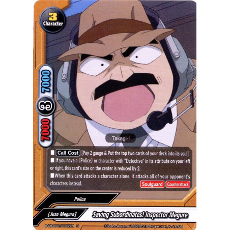 buddyfight-tcg-card-s-ub-c01-0037-foil-u-saving-subordinates-inspector-megure-detective-conan-a-k-a-case-closed