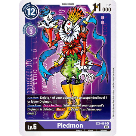 Digimon_TCG_EX1-064_Piedmon_Uncommon_Classic_Collection_Card_Game